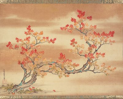 Albero di acero in autunno da Tosa Mitsuoki